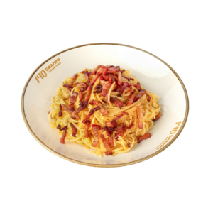 Spaghetti alla carbonara a modo nostro di 140 Grammi Pessina, spaghetteria in Via Pessina a Cagliari